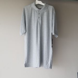 Blu Rock New York | MEN'S Gray Pique Polo Short Sleeve Shirt